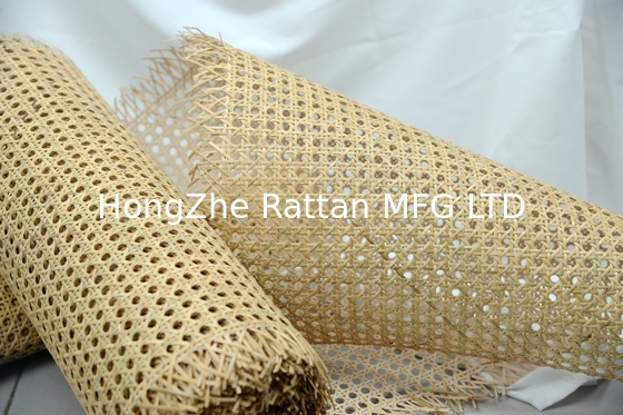 12-48 Inches  Beached  1/2” and 9/16” Open Mesh Plastic  Webbing For  For Furniture Decoration or Rattan Crafts