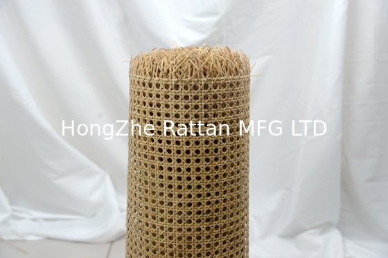 12-48 Inches  Beached  1/2” and 9/16” Open Mesh Plastic  Webbing For  For Furniture Decoration or Rattan Crafts