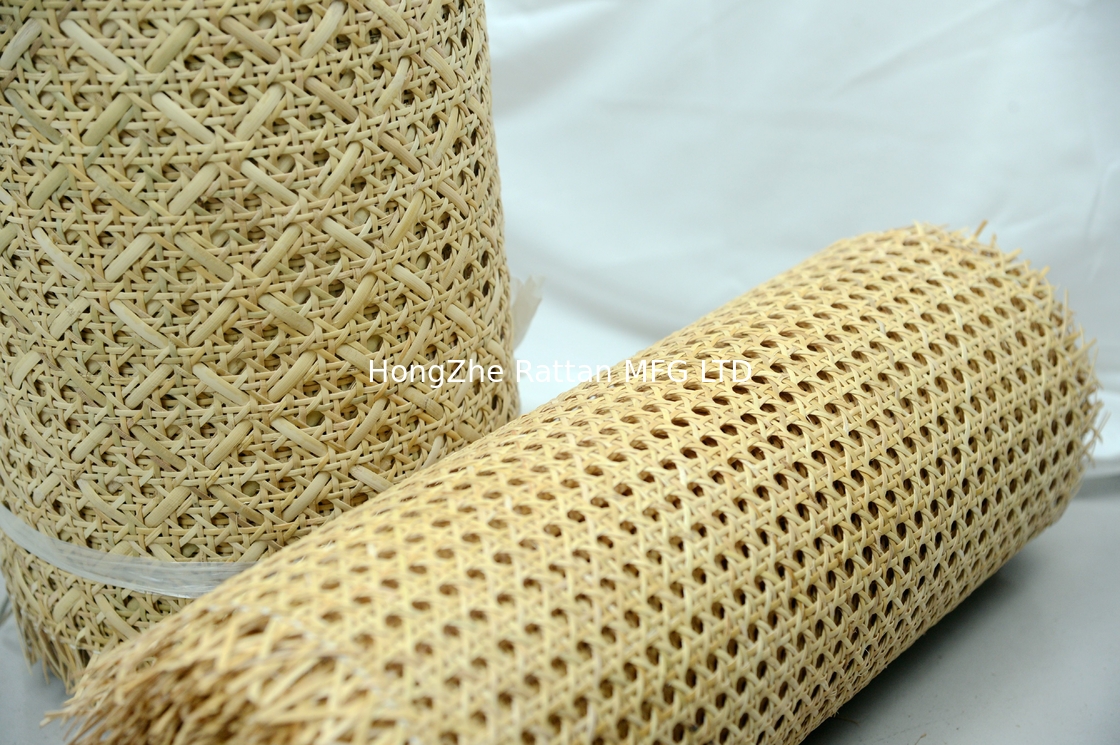 12-48 Inches  Beached  1/2” and 9/16” Open Mesh Plastic  Webbing For  For Furniture Decoration or Rattan Crafts